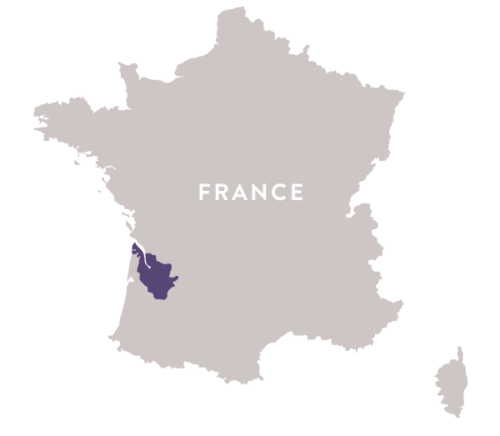 Map of bordeaux france